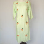 Pista Green Embroidery